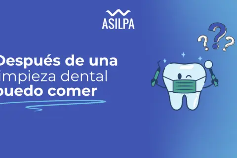 Diente caricaturesco con mascarilla y herramientas dentales, con signos de interrogación.